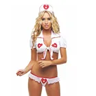 Сексуальные женские боди, женский костюм для медсестры, косплей-униформа для сексуальных костюмов, нижнее белье, экзотический комплект