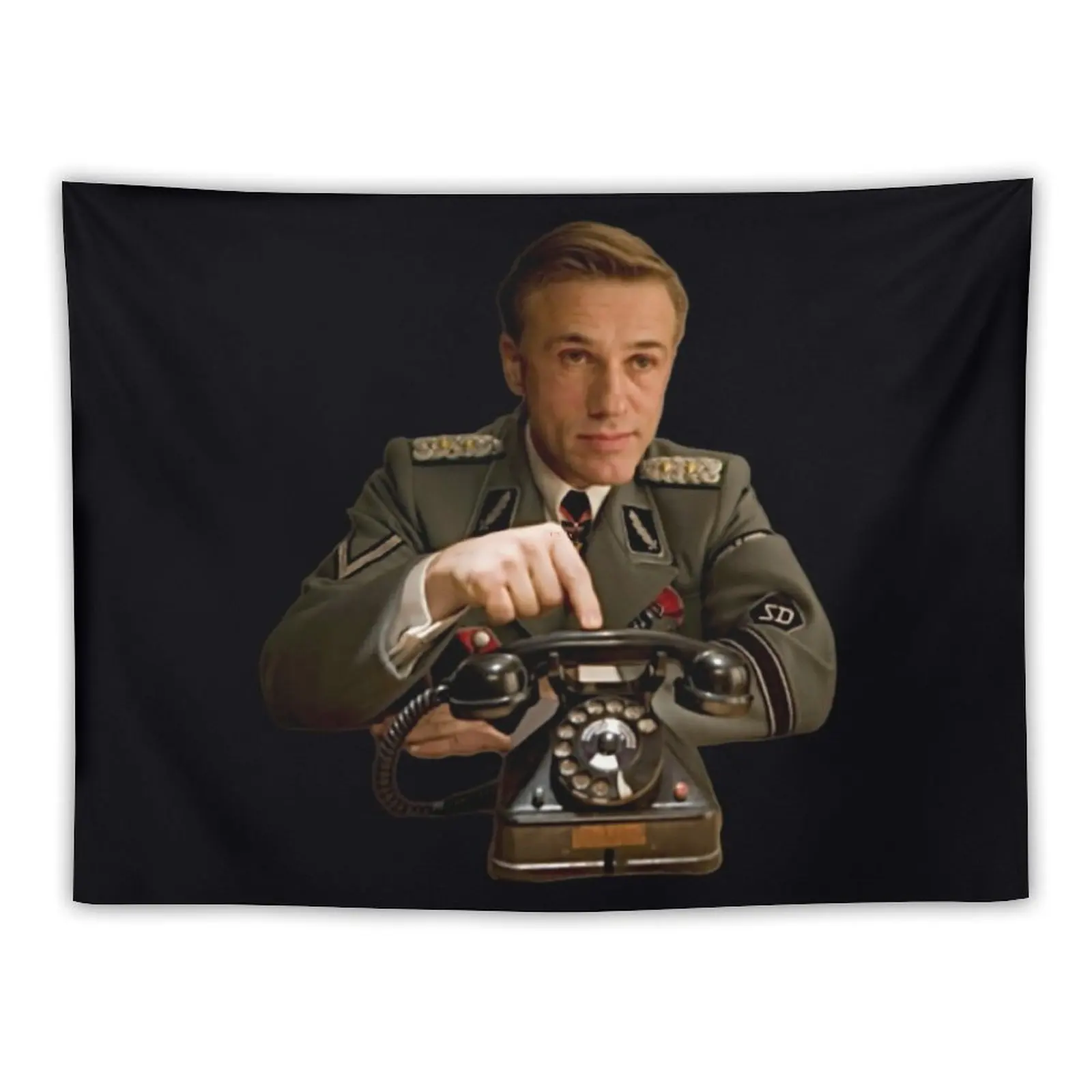 Фото Бесславные ублюдки - Col. Hans Landa\t\t Гобелен Эстетический декор комнаты Ковер Стена Украшения дома Аксессуары Гобелен №1