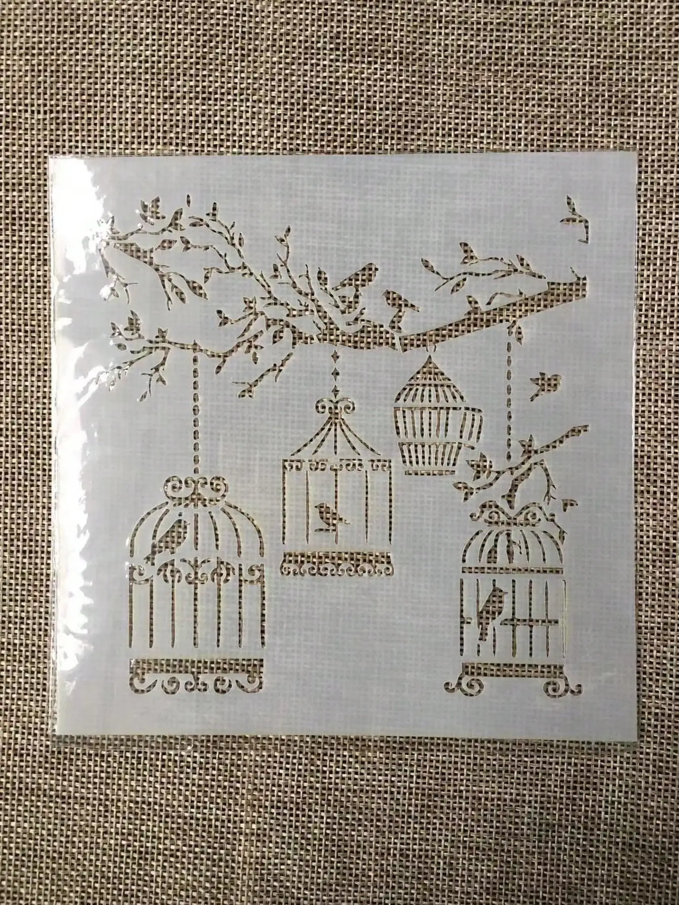 

13cm Birdcage Tree DIY Layering Stencils Wall Painting Scrapbook Coloring Embossing Album Decorative Template
