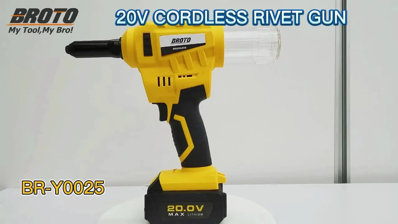 

Stainless Steel Powerful Electric Rivet Gun Industrial Cordless Nail Gun Automatic Battery Rivet Nut Gun