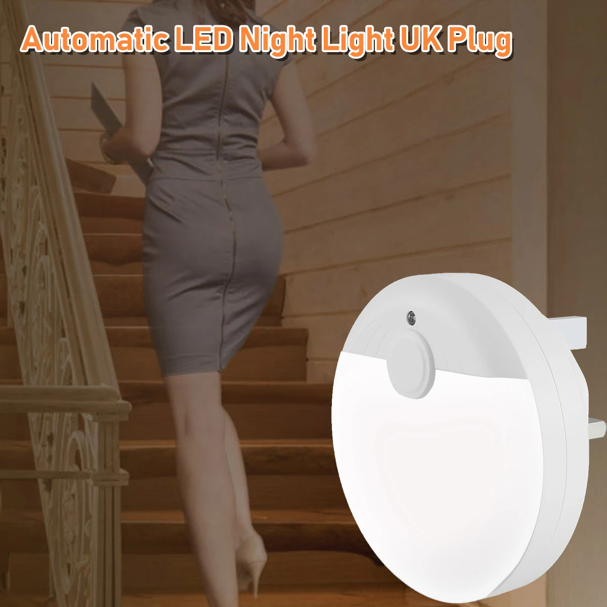 

NEW LED Night Light w/ Light and Motion Sensor Plug-in Wall Light with Warm White Light Sensor Light 120° Beam Angle Induction