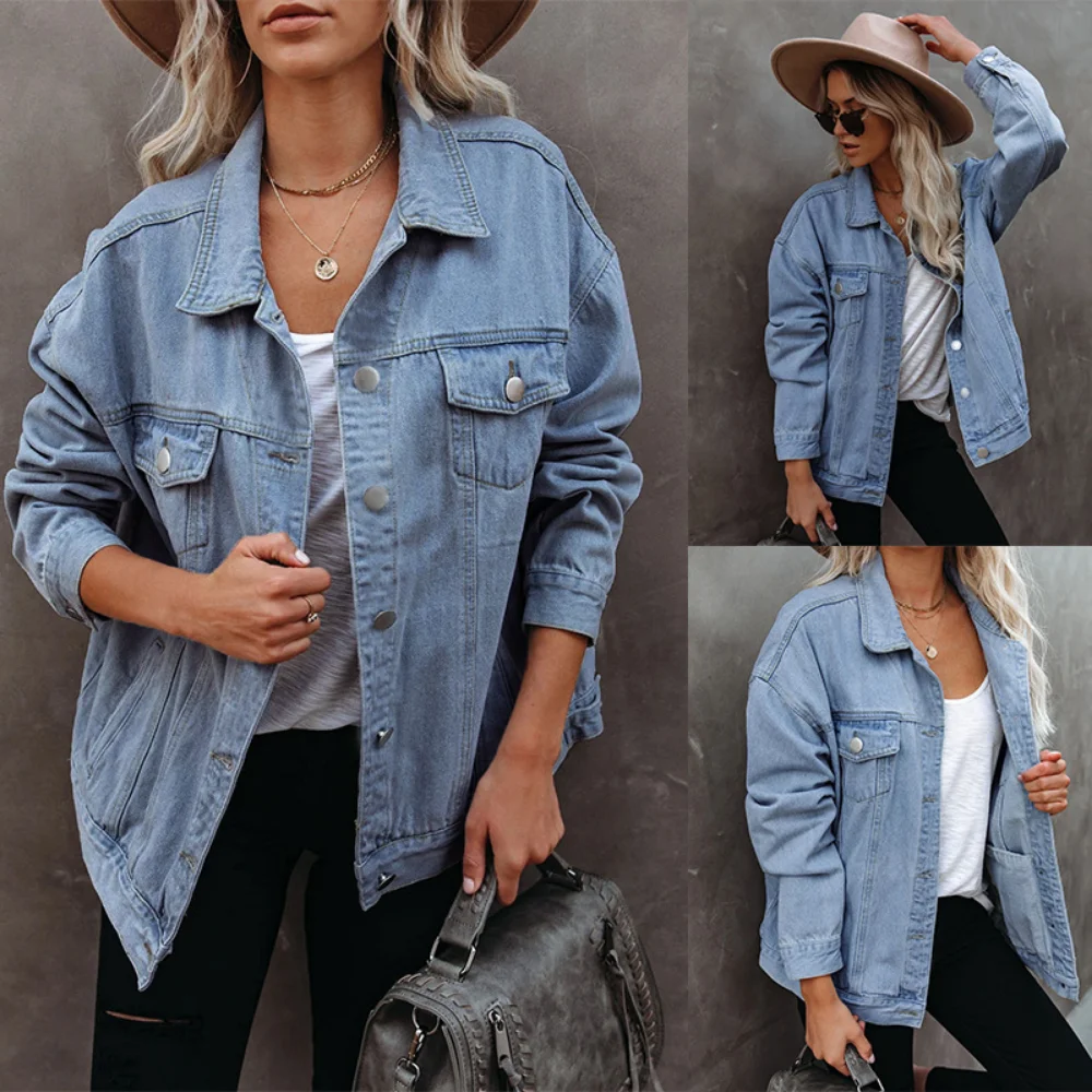 

Autumn and Winter 2022 New Women's Denim Fashion Jacket Casual Coat