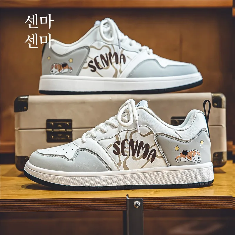 Мужская обувь Senma новинка 2024 тонкие высококачественные туфли для досок