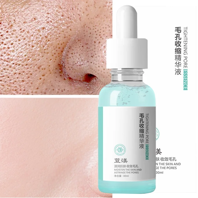 

Pore Shrink Face Serum Salicylic Fruit Acid Moisturize Nourish Oil-Control Firming Smooth Pores Repair Essence Korean Cosmetics