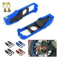 motorcycle chain adjuster tensioner cover rear wheel axle blocks for yamaha yzf r6 yzf r6 2019 2020 2021 aluminum accessories
