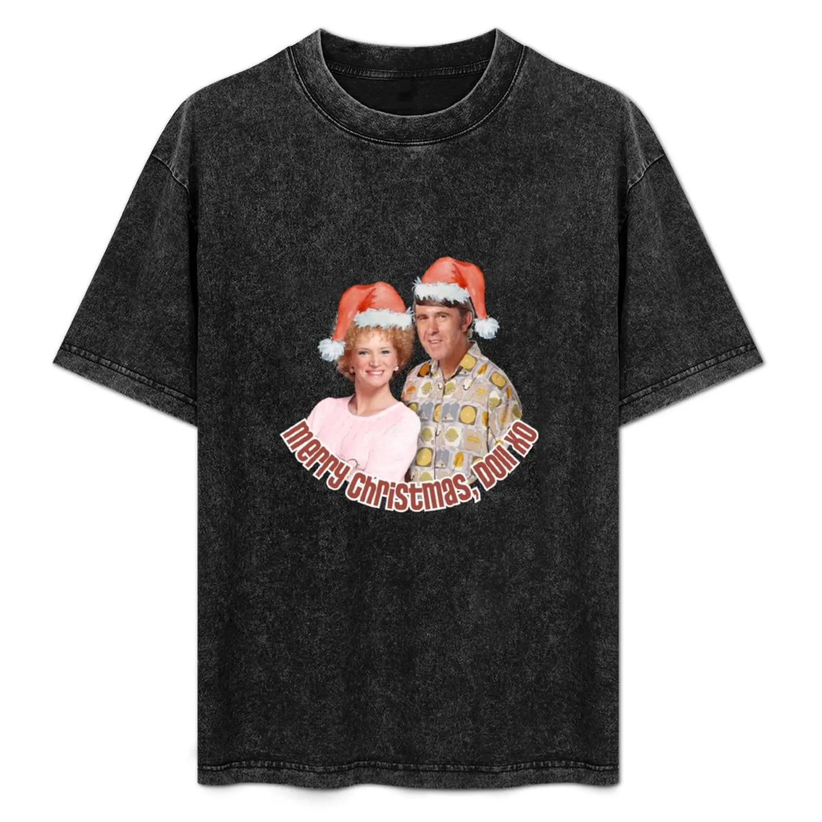 Кэт и Ким: Кел -- С Рождеством футболка куклы XO футболки на заказ черные для мужчин
