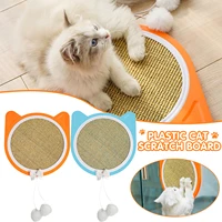 natural sisal cat scratcher mat plastic scratch pad for cat grinding claws cat supplies durable replaceable 66cy
