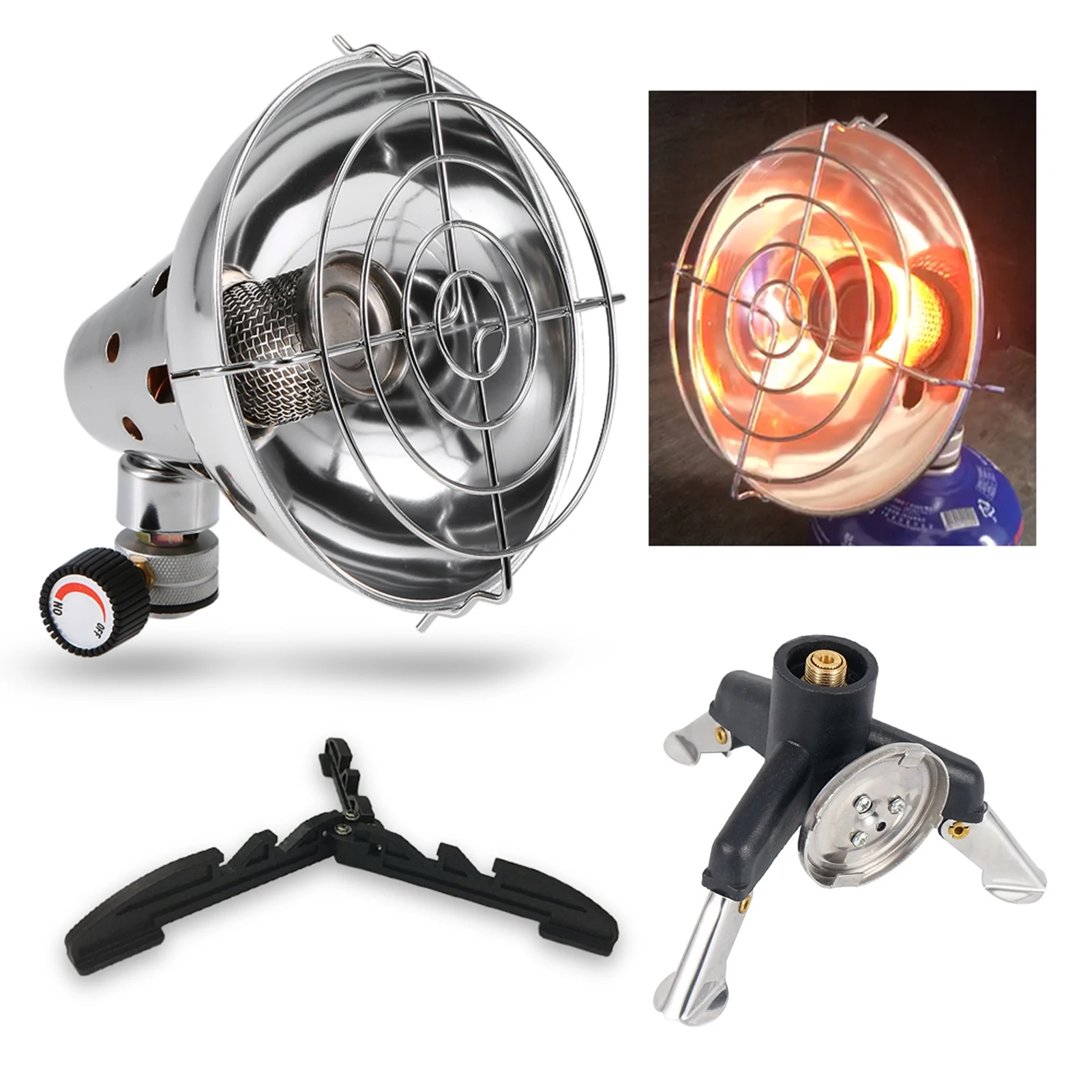 

Уличный портативный газовый обогреватель с пьезозажиганием, нагревательная печь для кемпинга, пешего туризма, рыбалки, обогреватель