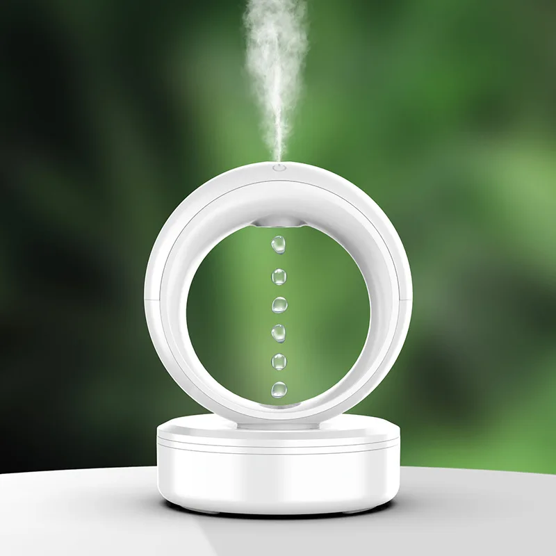 

New home anti-gravity backflow water droplets fog amount can add essential oil aroma atmosphere light spray silent humidifier