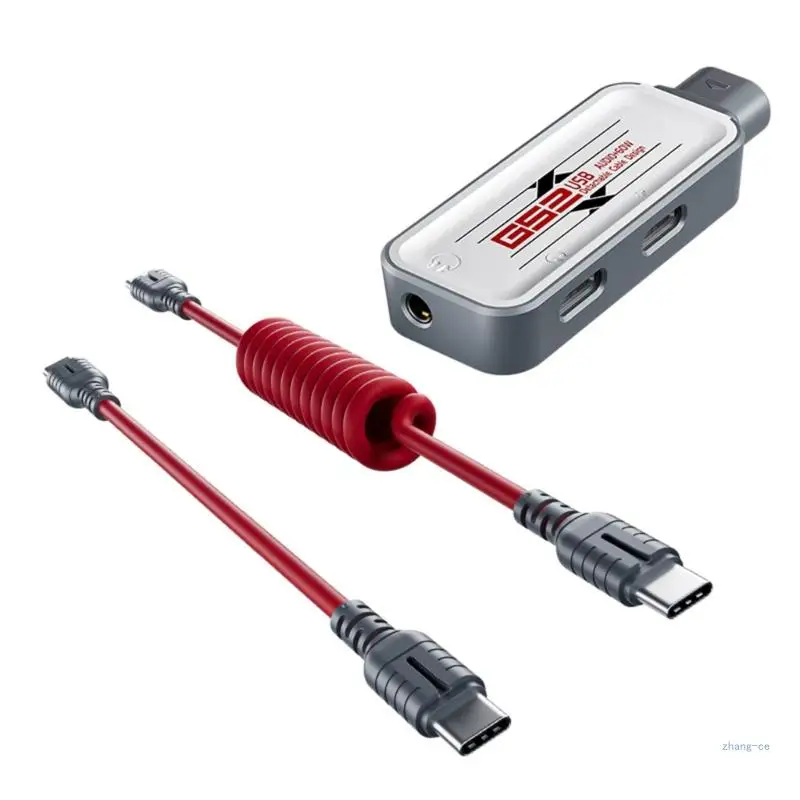 Гибкий адаптер для быстрой зарядки PD60W TypeC с коротким и длинным кабелем типа C