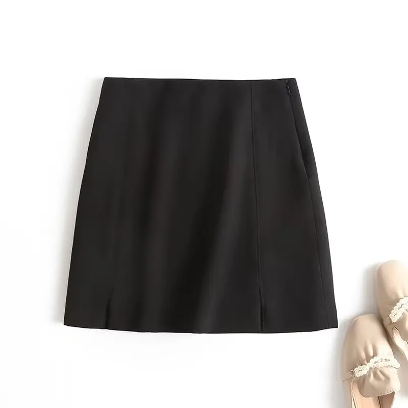 Женская модная осенне-зимняя мини-юбка с высокой талией, облегающая короткая юбка, новинка 2022