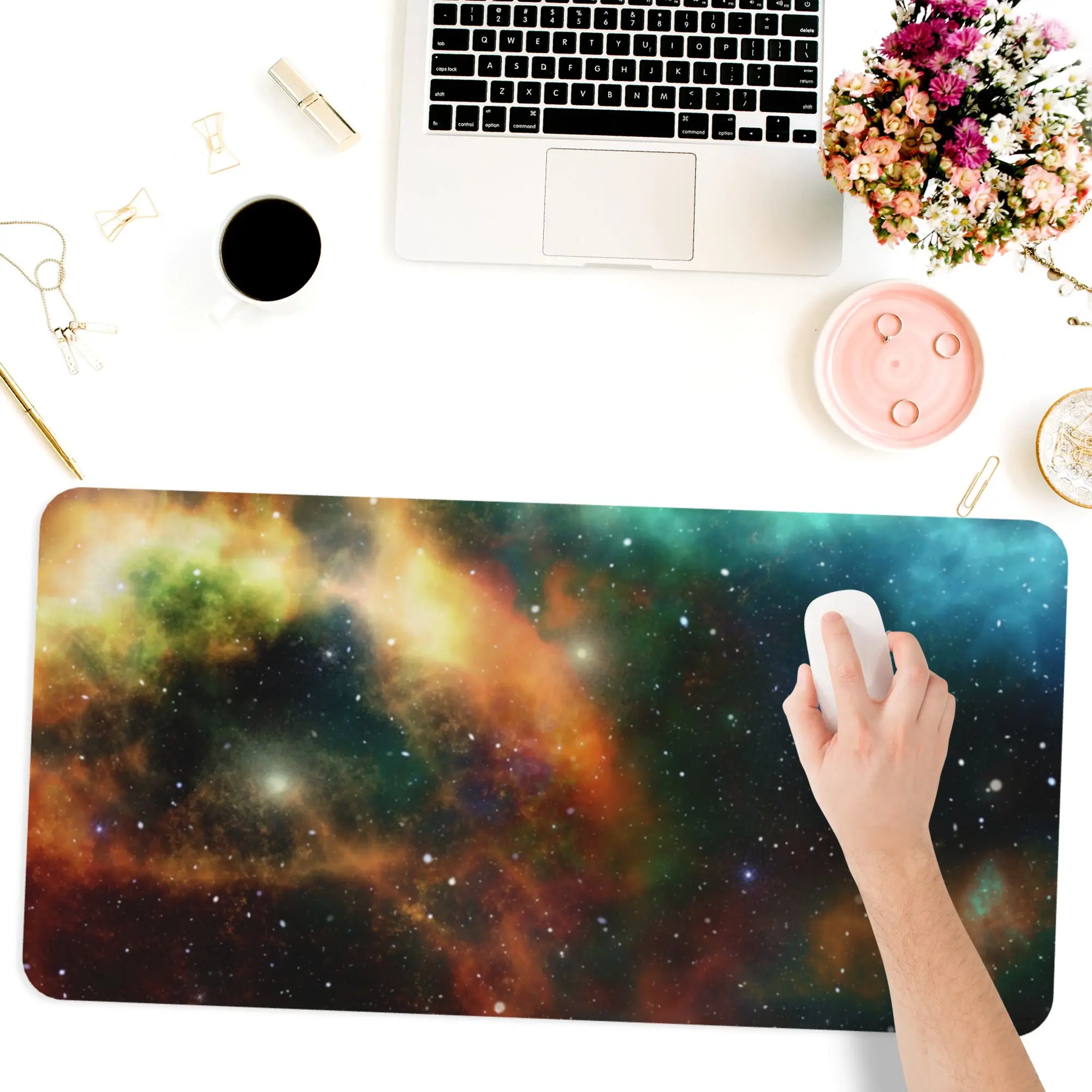 

Игровой коврик для мыши Star Series, нескользящий коврик для мыши, для дома и офиса, набор аксессуаров для ноутбука