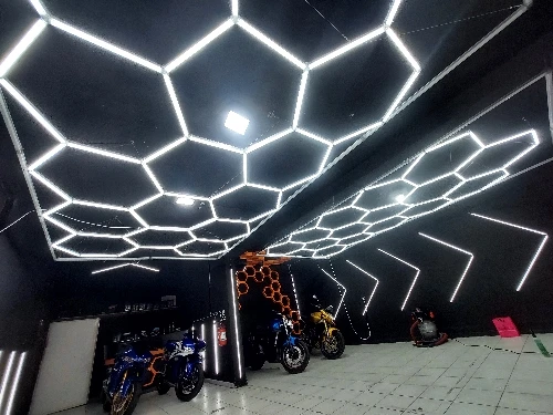 Индивидуальный 4*10 м роскошный шестигранный светодиодный светильник для