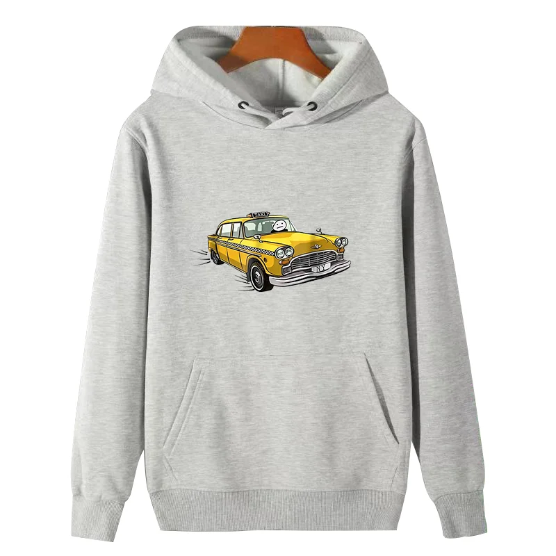 I Survived My Trip To NYC hoodies New York Yellow Taxi graphic Hooded sweatshirts cotton thick sweater hoodie Men's sportswear