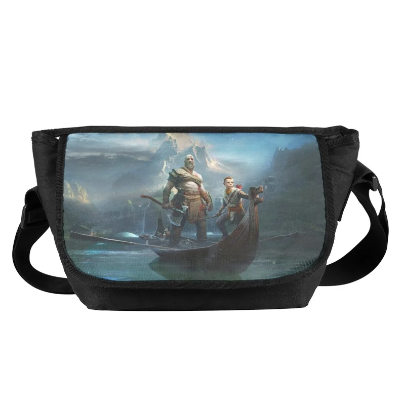 God of War Print Waist Bag Unisex Outdoor Crossbody Bags for Man Chest Belt Bag Travel Mobile Phone Bag Chest Pack Bolsillos