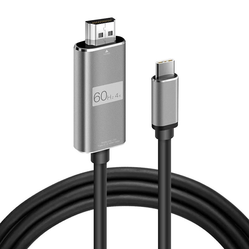 Адаптер-преобразователь кабеля совместимый с USB Type C и HDMI 4K HD для Samsung Huawei Macbook |