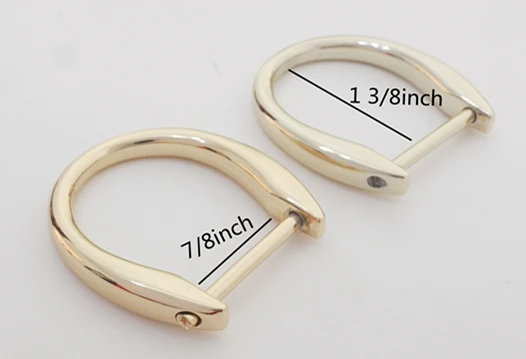 

4pcs Screwed Buckle, Screw D Ring,Bag Connector,Bag Findings,Dog Leash Ring Inner 7/8 Inch DR-027