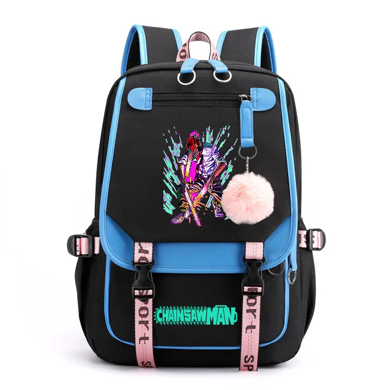 

Chainsaw Man Animated Printing Bag Boys Girls Bags Kids Backpacks Casual Bag Teen Students School Bag Outing Travel Backpack