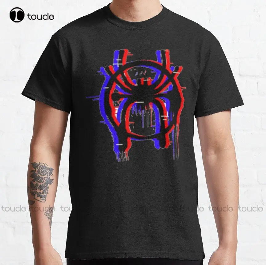 

3D Spiderverse Logo Classic T-Shirt Womens T Shirt Custom Aldult Teen Unisex Digital Printing Tee Shirts Xs-5Xl Streetwear