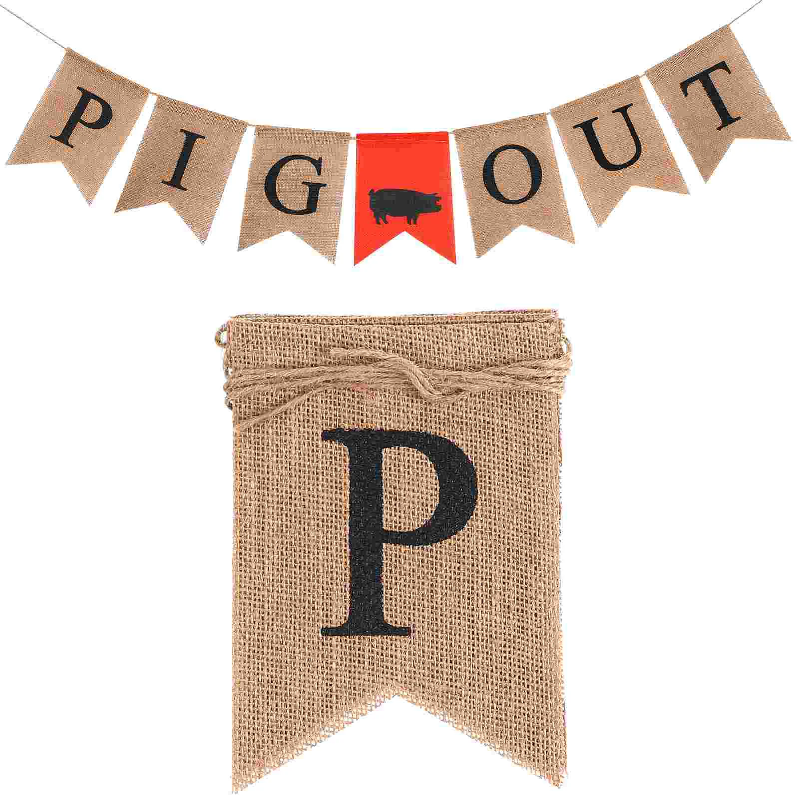 

Banner Partydecorations Burlap Christmas Out Flagfarm Hanging Decoration Decoratejoy Banners Blank Backdrop Decor Letter