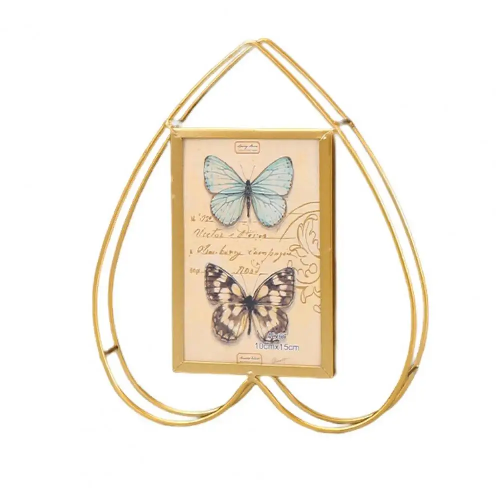 

Photo Frame Beautiful Anti-deform TV Cabinet Desk Decoration Photo Frame for Living Room Metal Photo Frame Picture Frame