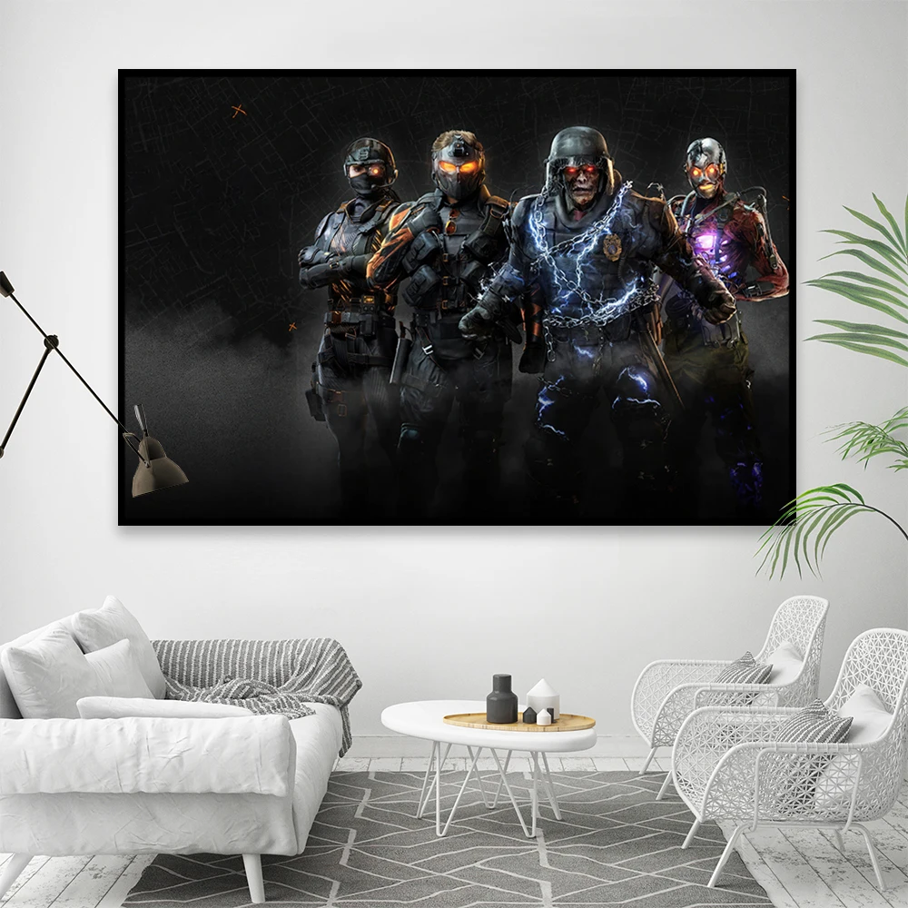 《Call of Duty: Black Ops 6》PS GAME Canvas Poster Call Duty 21 HD большая настенная живопись декоративная