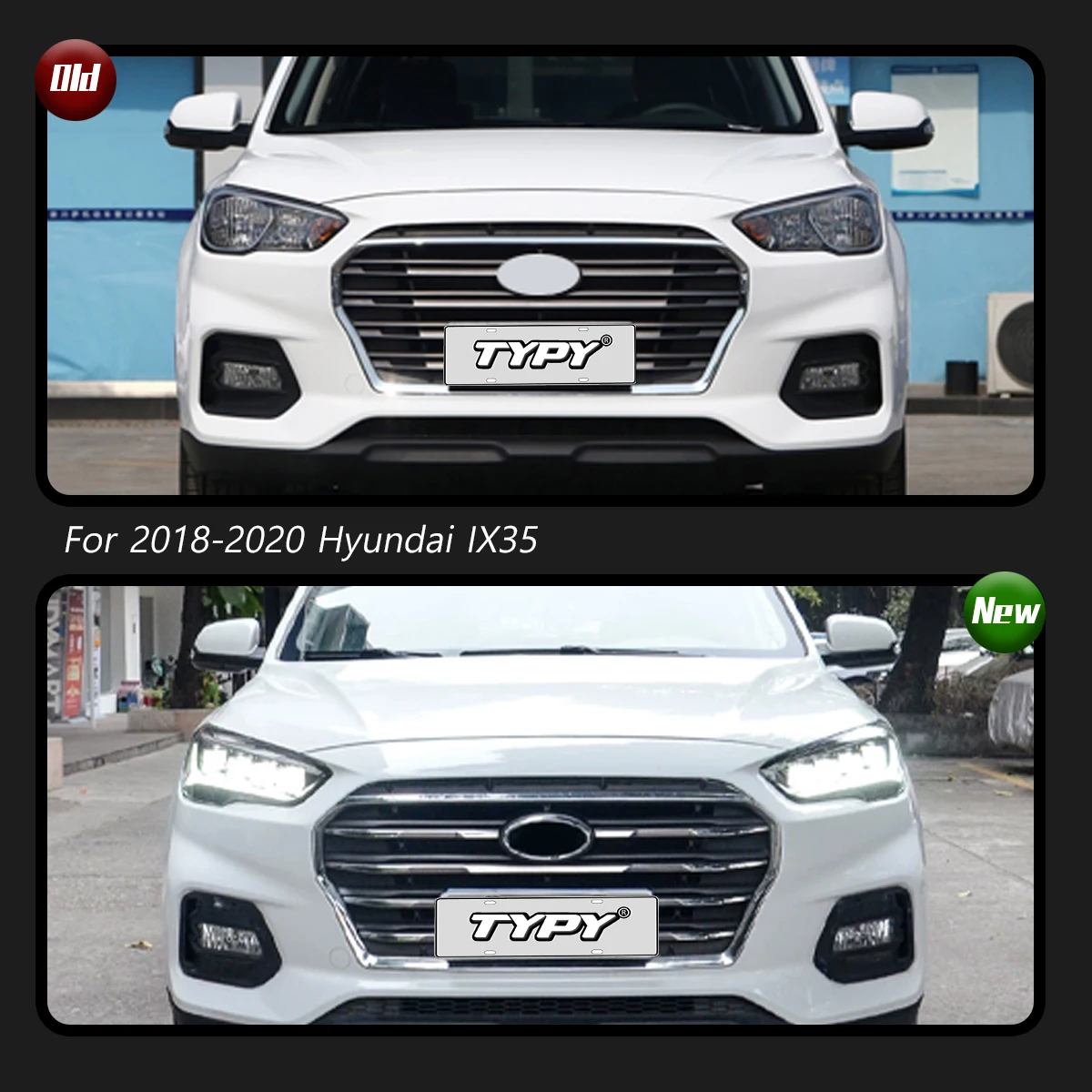 Автомобильные фары TYPY для Hyundai IX35 2018-2020 светодиодный автомобильные лампы дневные