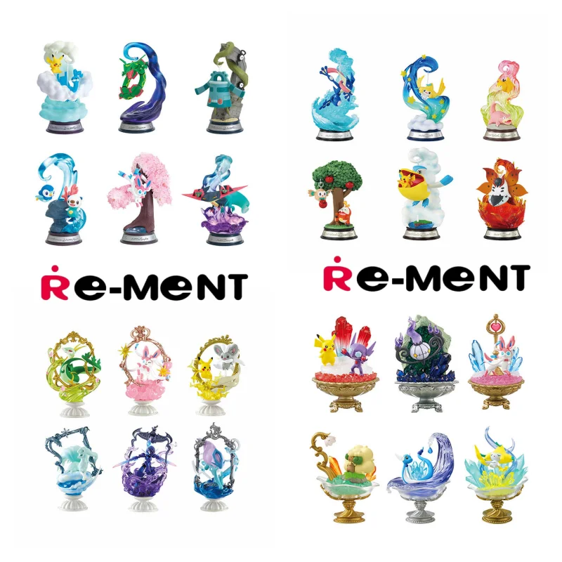 Фото Оригинальная фигурка покемона Re-Ment, игрушки Lucario Tinkaton Latios, винтажная коллекция качелей, 3, модель куклы STARRIUM SERIES, подарок №3