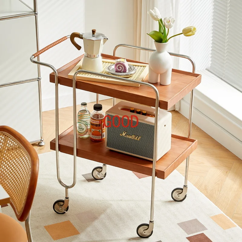 Прихожая приставной столик в скандинавском стиле на колесах секционный