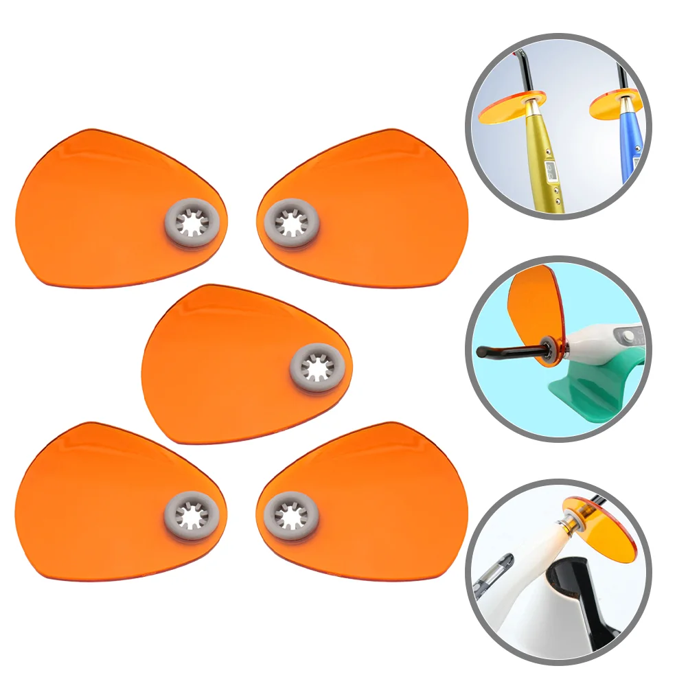 

5 PCS Tools Light Blocking Dental Curing Other Oral Care Chemicals Lamp Shading Films Board Silica Gel Supply Accessory