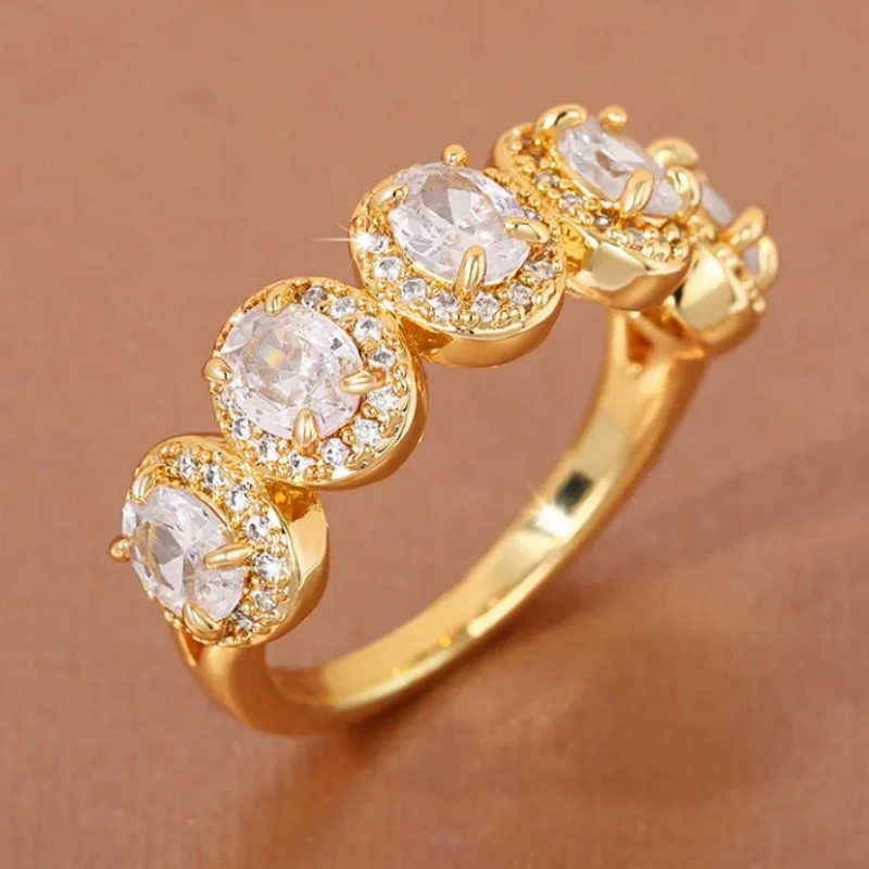 

Модные овальные кольца из фианита для женщин, современный дизайн, темпераментные Женские аксессуары, Свадебная вечеринка, эффектные ювелир...