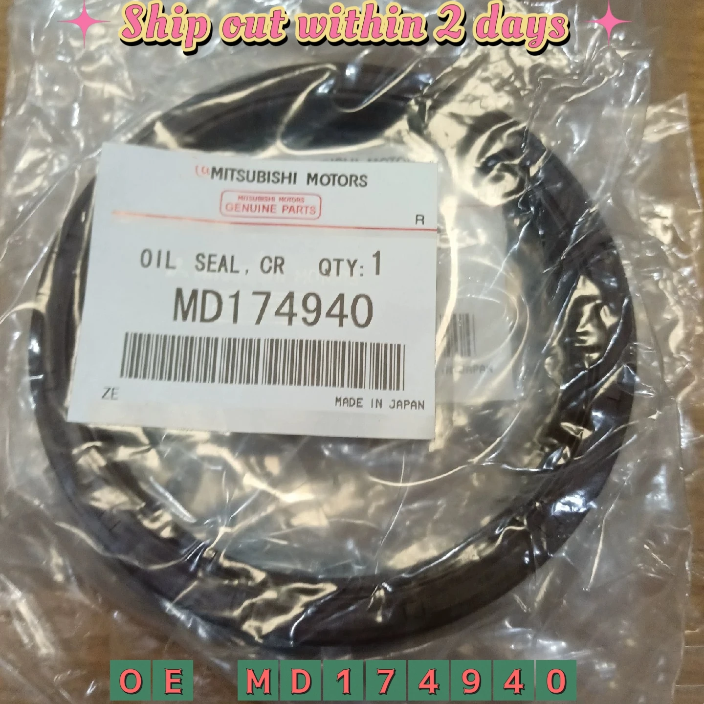 Уплотнение коленчатого вала для Mitsubishi Pajero V31W Space Wagon N33W N34W N43W MD174940