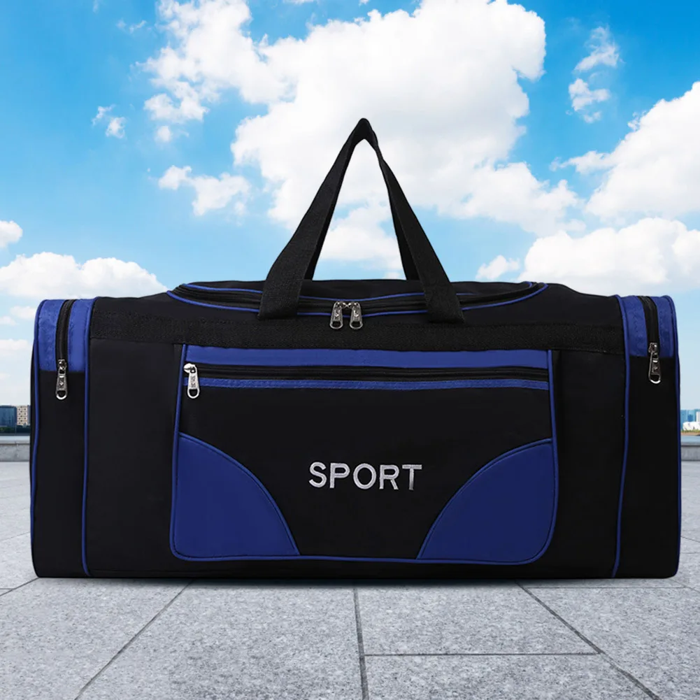 

Oxford Fitness Bag Large Capacity Sports Backpack Purse Waterproof Wear-resistant Adjustable Shoulder Strap for Outdoor Football
