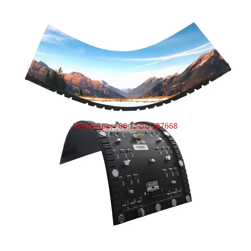 Raybo высокой четкости 360 изогнутый P1.5 2 5 4 светодиодный мягкий экран для помещений и