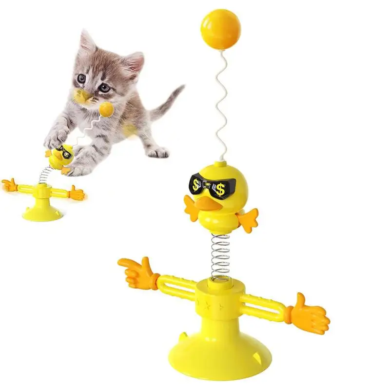 

Вращающаяся игрушка для кошек, интерактивные игрушки для домашних животных, игрушка-головоломка для кошек с вращающимся поворотным механизмом для котят, щетка для зубов, товары для домашних животных