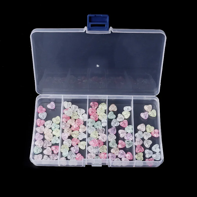 Plastic Jewelry Boxes Plastic Tool Box Adjustable Craft Organizer Storage Beads Bracelet Jewelry Boxes Packaging Wholesale