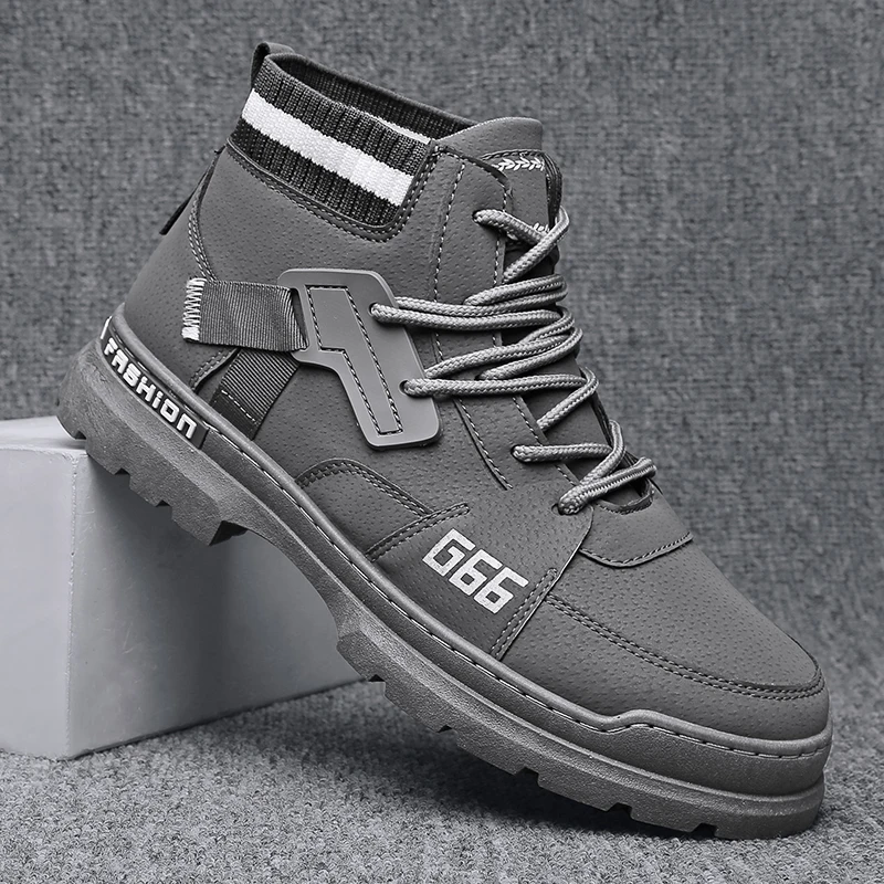 

Mens Leather Shoes Martin Boots Outdoor Hiking Nonslip Designer Men's Shoes High Quality Safety Shoes Men's Casual Leather Shoe