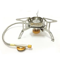 split outdoor camping gas stove accessories portable picnic flat gas stove outdoor windproof stove accessories with storage case