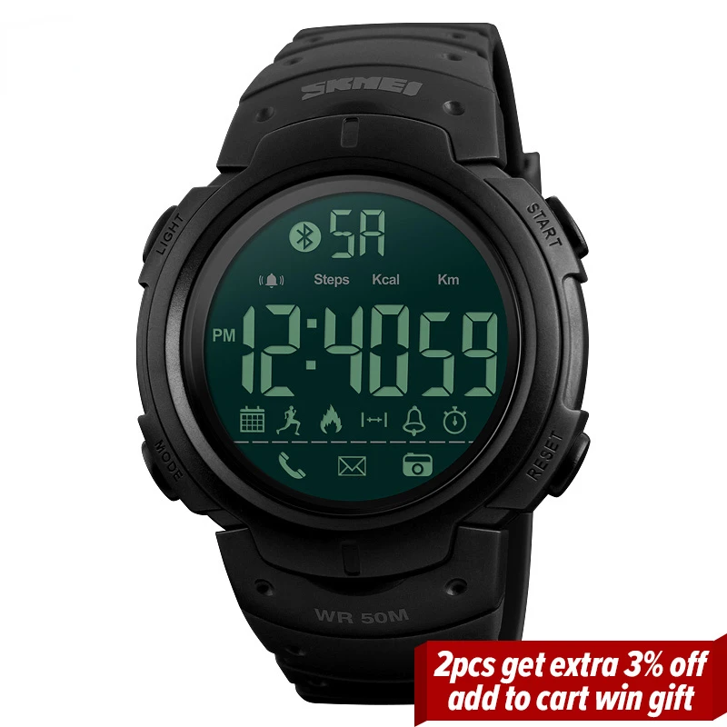 

Smart Watch Men Calorie Clock Bluetooth-compatible Watches 5Bar Waterproof Smart Digital Watch Relogio Masculino 1301