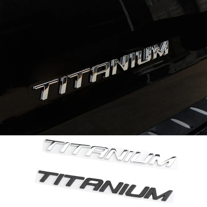 Car Badge Sticker for Ford TITANIUM Logo Edge Explorer Focus 2 3 Fusion Mondeo Mk4 F150 Kuga Fiesta Escape Letters Emblem Decal Car Badge Sticker for Ford TITANIUM Logo Edge Explorer Focus 2 3 Fusion Mondeo Mk4 F150 Kuga Fiesta Escape Letters Emblem Decal