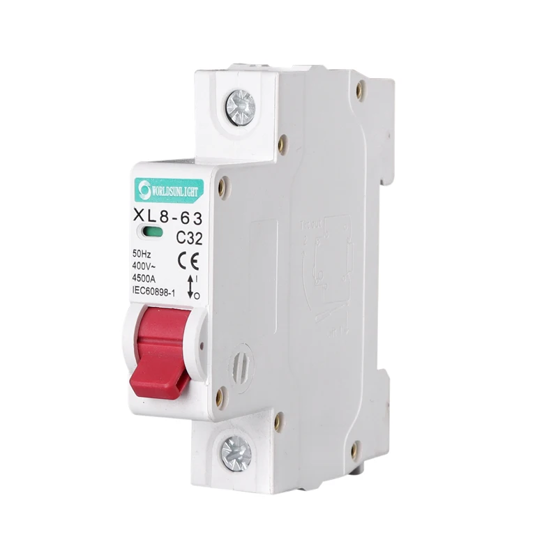 XL8-63 1P AC MCB C Тип 230/400V ~ 50HZ/60HZ Мини автоматический выключатель 10A 16A 20A 25A 32A 40A 50A 63A |