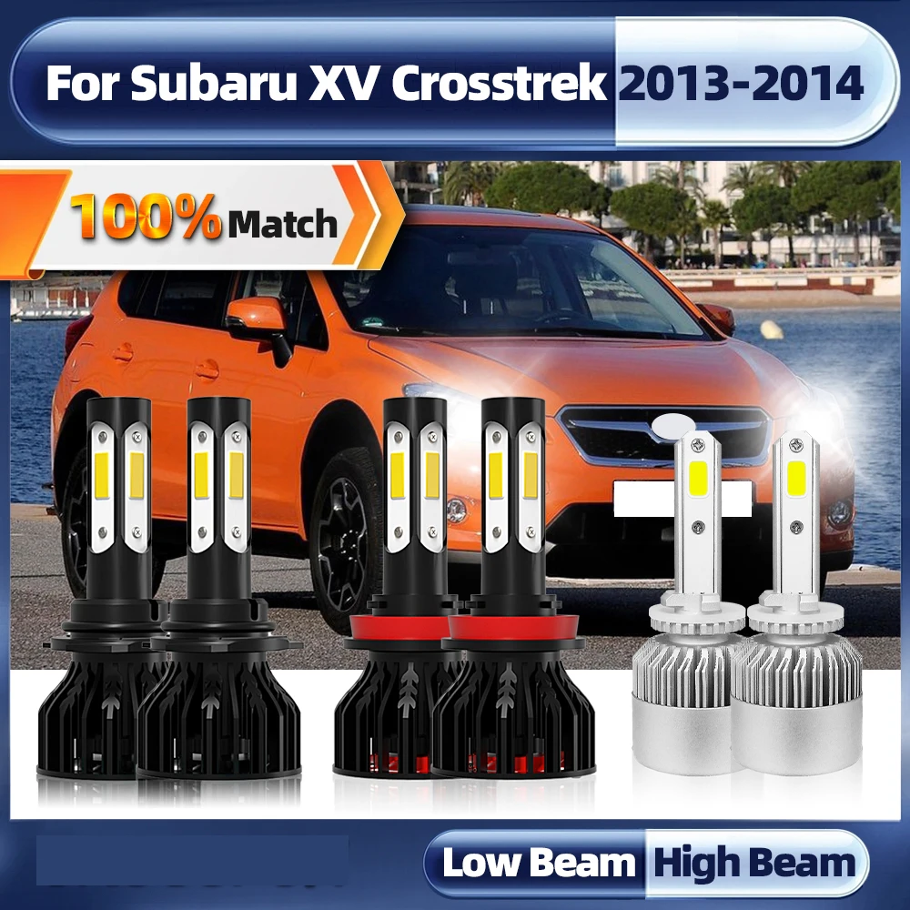 

60000LM светодиодные фары H11 9005 HB3 Auto лампочка для фар 5202 Turbo Автомобильные противотуманные фары 12 в 6000K для Subaru XV Crosstrek 2013 2014