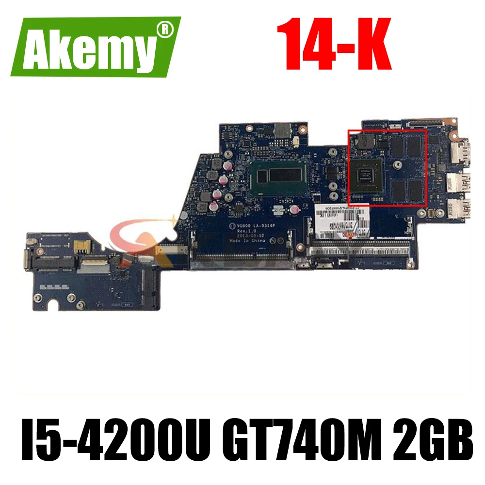 

Материнская плата для ноутбука HP Sleekbook Envy 14 14-K 744761-501 744761-001 744762-001 VGU00 LA-9314P GT740M 2 Гб