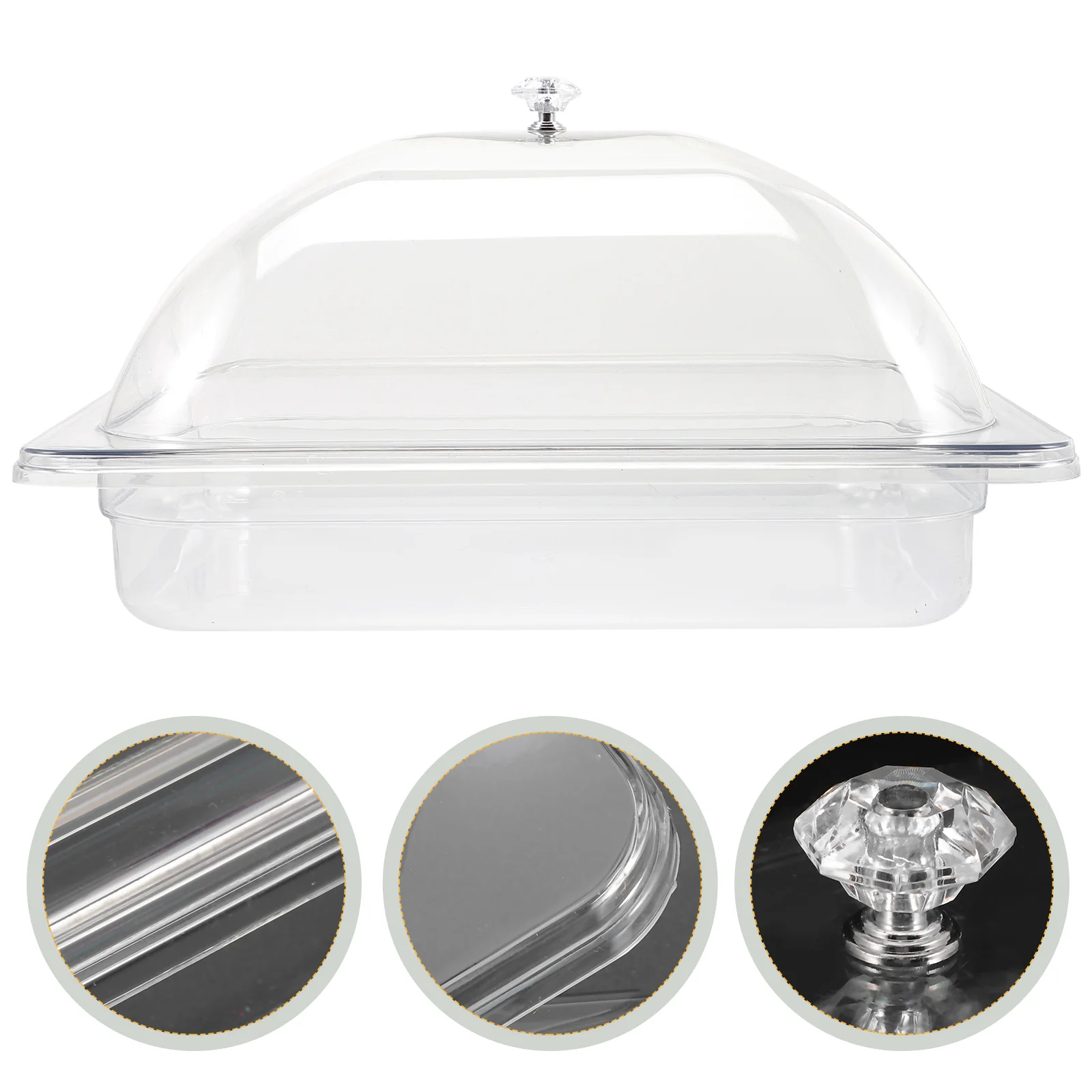 

Tray Vegetable Party Accessory Fruit Cake Display Case Serving Tray With Lid Party Cake Plate for Cake Birthday Party