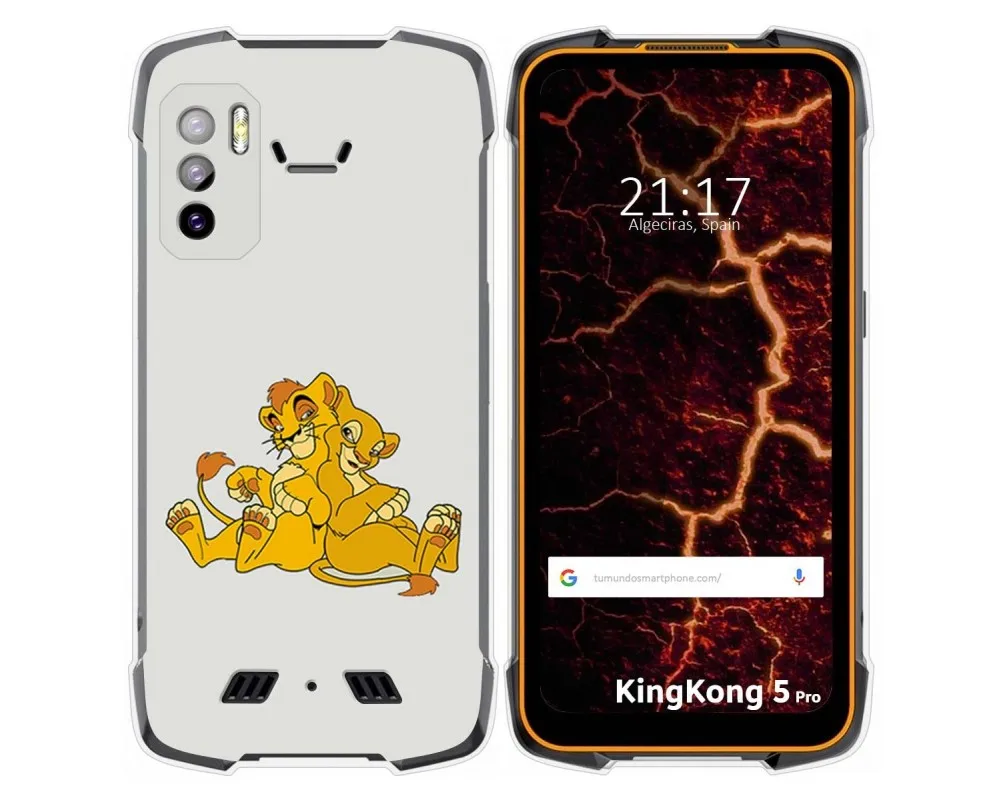 Силиконовый чехол для Cubot King Kong 5 Pro с рисунком Львов | Мобильные телефоны и