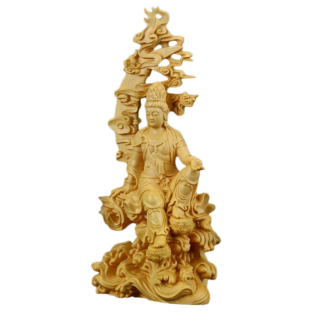 

Статуя богини Статуэтка милосердия автомобиль шуй Фэн Гуаньинь скульптура Куан Гуань цюань украшение Азиатский Декор дерево сострадание п...