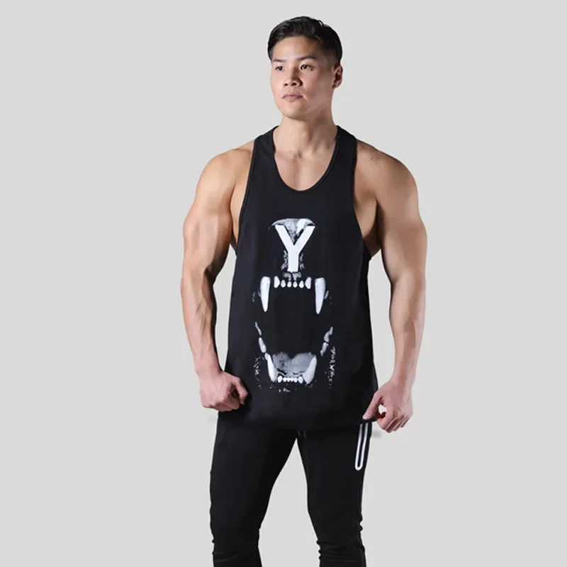 

Майка мужская летняя с круглым вырезом, хлопок, Повседневная рубашка, без рукавов, для спортзала, бодибилдинга, фитнеса, одежда для воркаута