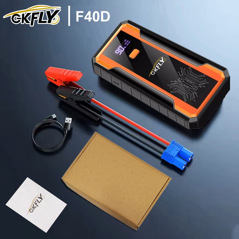 GKFLY Автомобильный аккумуляторный стартер 3000A/4000A Портативное зарядное устройство для автомобильного аккумулятора 12 В Пусковое устройство Аварийный усилитель