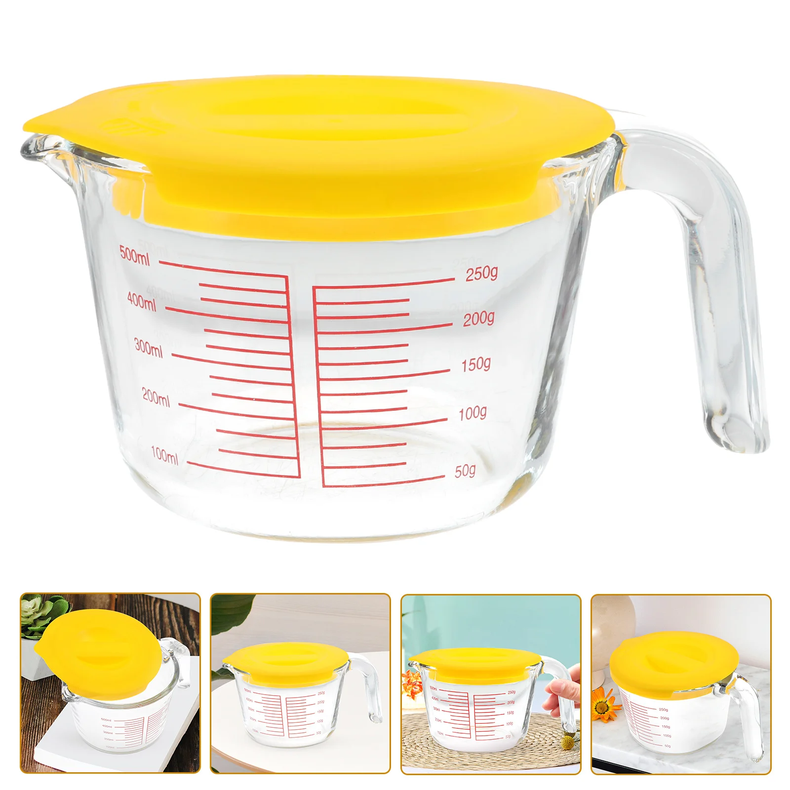 

Measuring Cupwithbaking Bowl Batter Cups Measure Beaker Kitchen Lid Pitcher Scale Spout Coffee Clear Graduated Container Jug