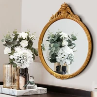 vintage round cosmetic decorative mirror table bohemian house makeup bathroom mirror decoration home miroir mural vanity mirror